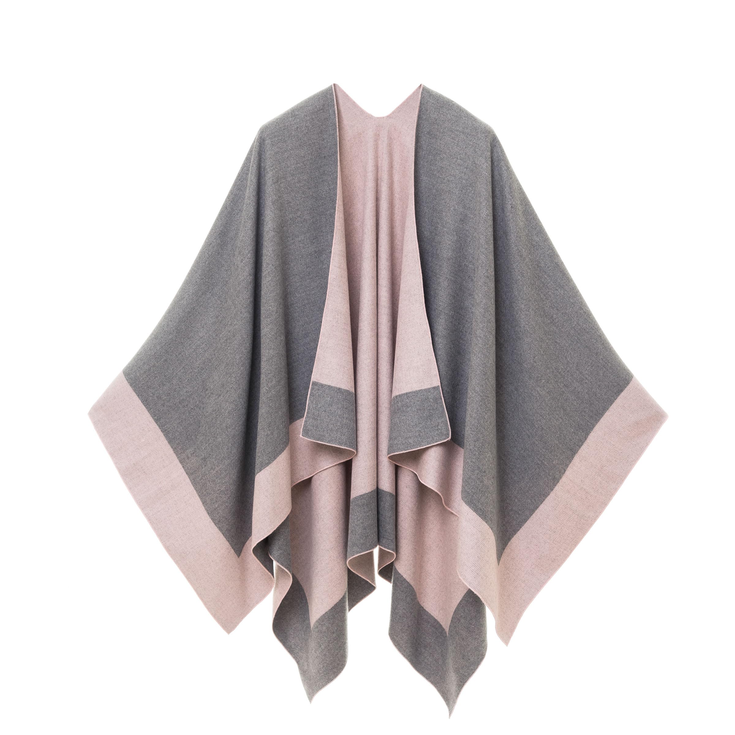 Women's Reversible Shawl Wrap Poncho (Buy 2 Free Shipping)