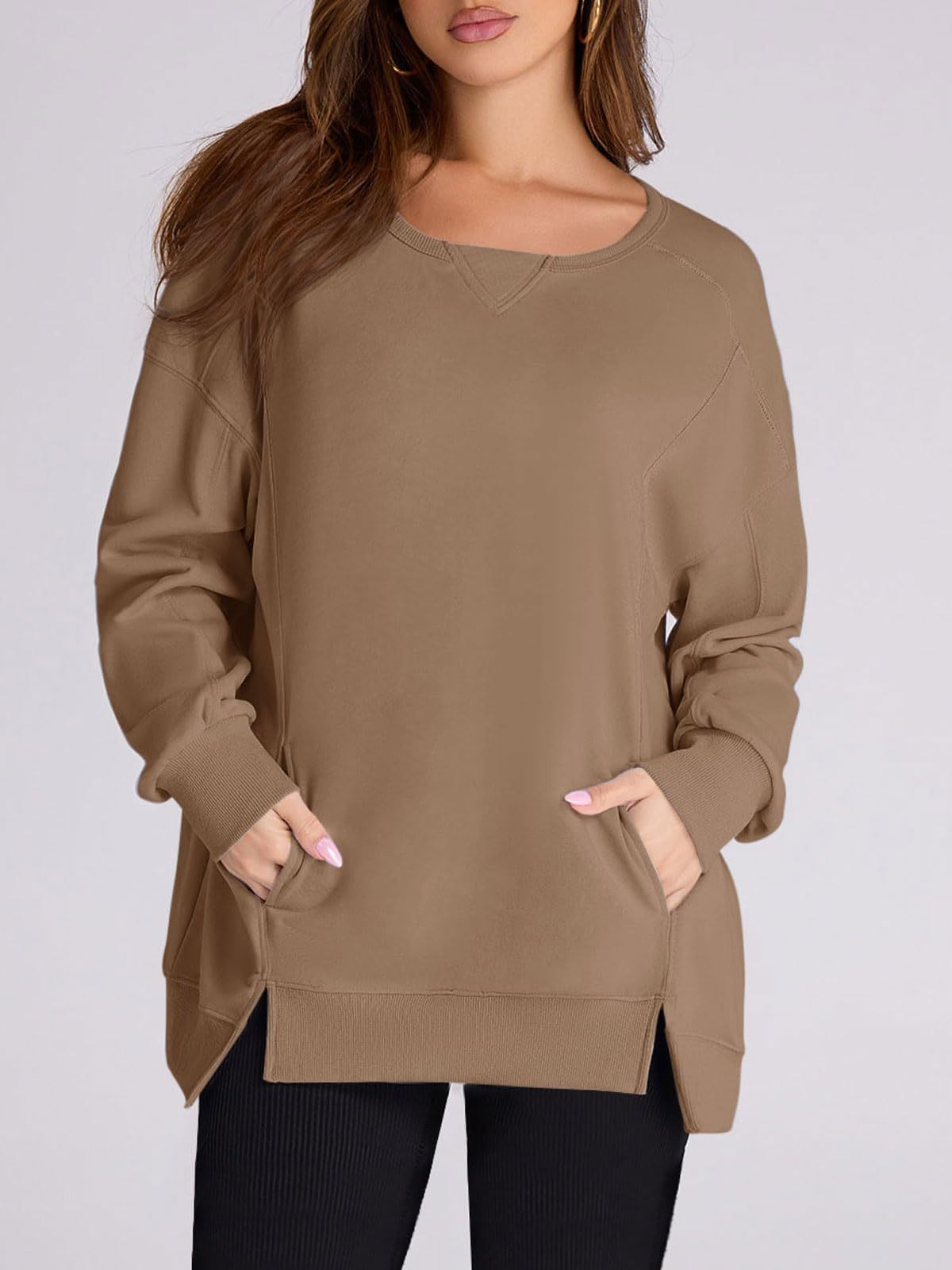 2024 Fall New Women‘s Oversized Pullover with Pockets(buy 2 10% OFF)