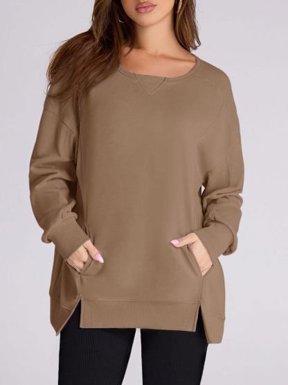 2024 Fall New Women‘s Oversized Pullover with Pockets(buy 2 10% OFF)