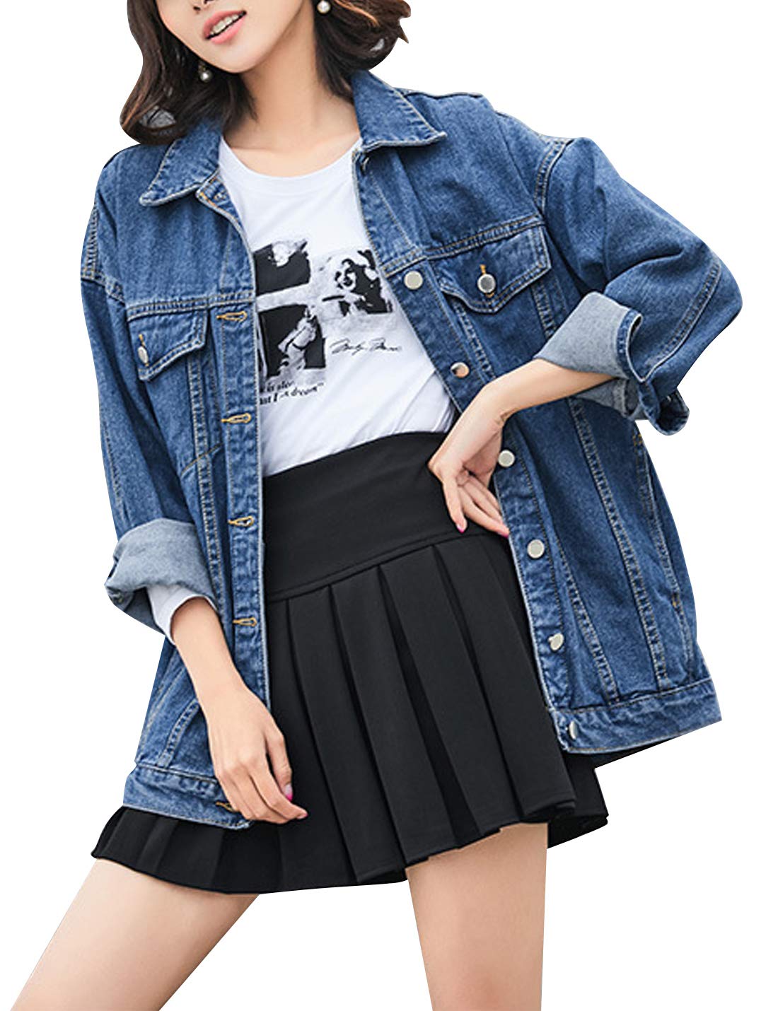 Women's Classic Button Down Denim Jacket              