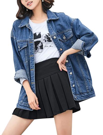 Women's Classic Button Down Denim Jacket              