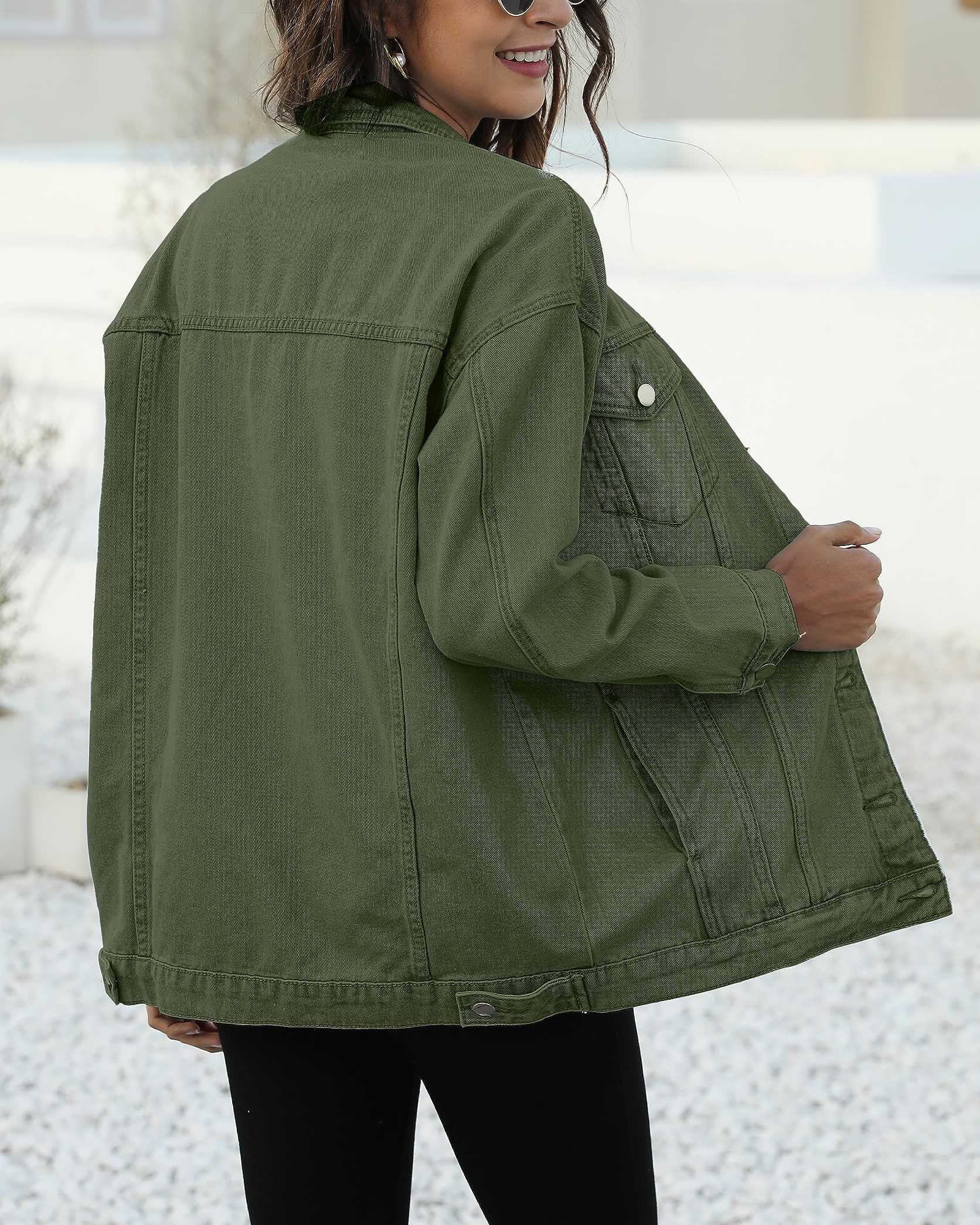 Women's Classic Button Down Denim Jacket              