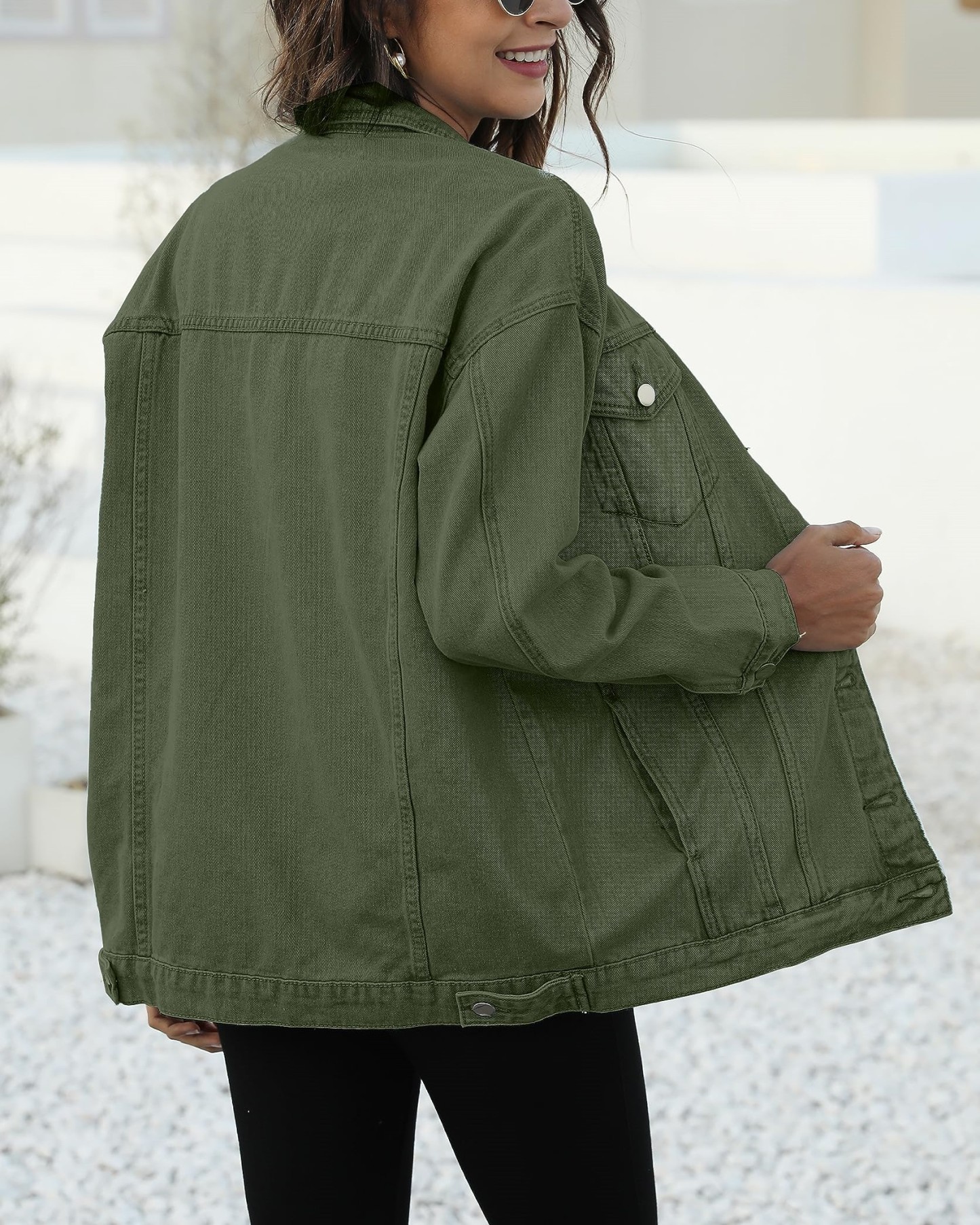 Women's Classic Button Down Denim Jacket              