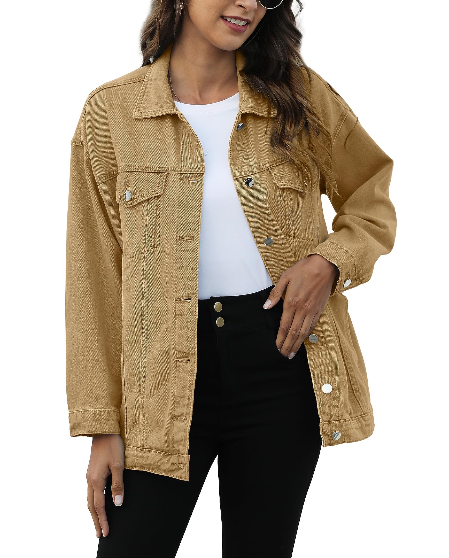 Women's Classic Button Down Denim Jacket              