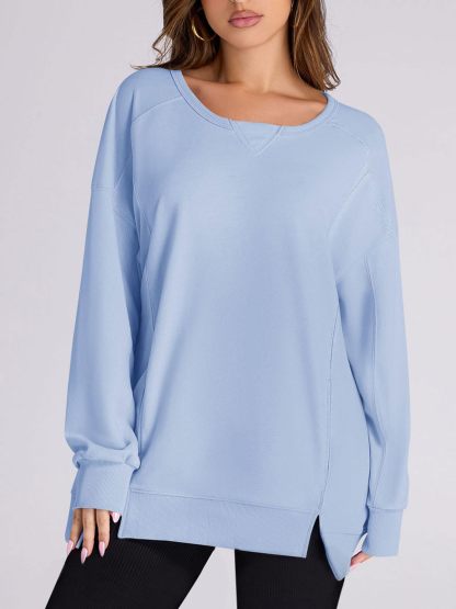 2024 Fall New Women‘s Oversized Pullover with Pockets(buy 2 10% OFF)