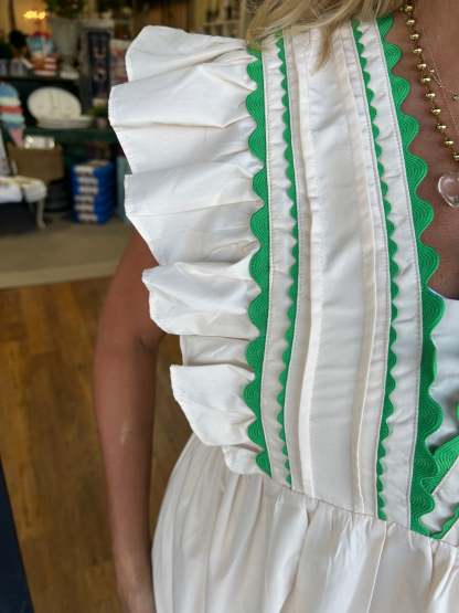 Women's V-Neck Ruffle Sleeve Dress (Buy 2 Free Shipping)