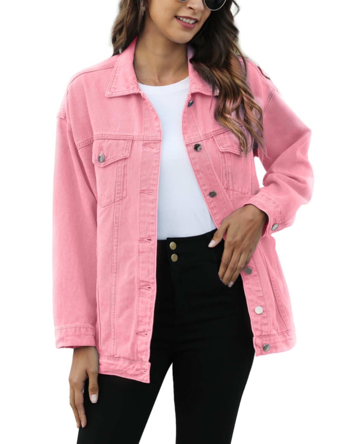 Women's Classic Button Down Denim Jacket              