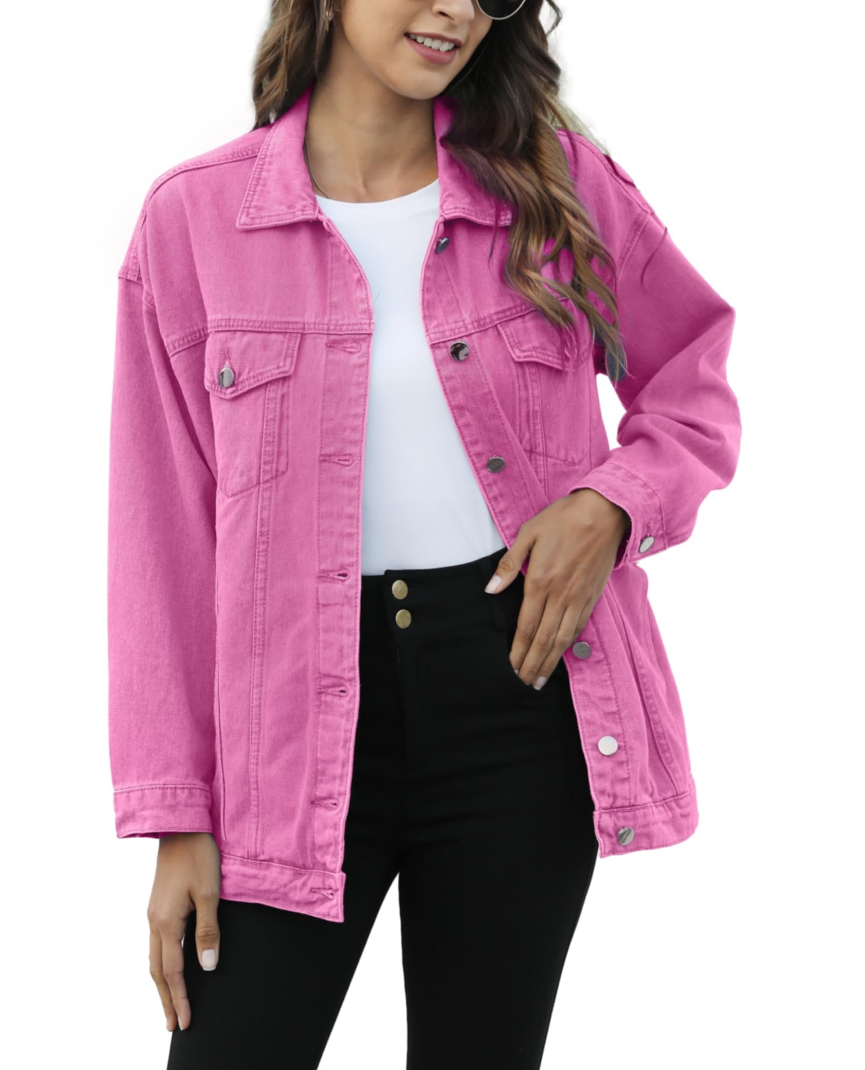 Women's Classic Button Down Denim Jacket              