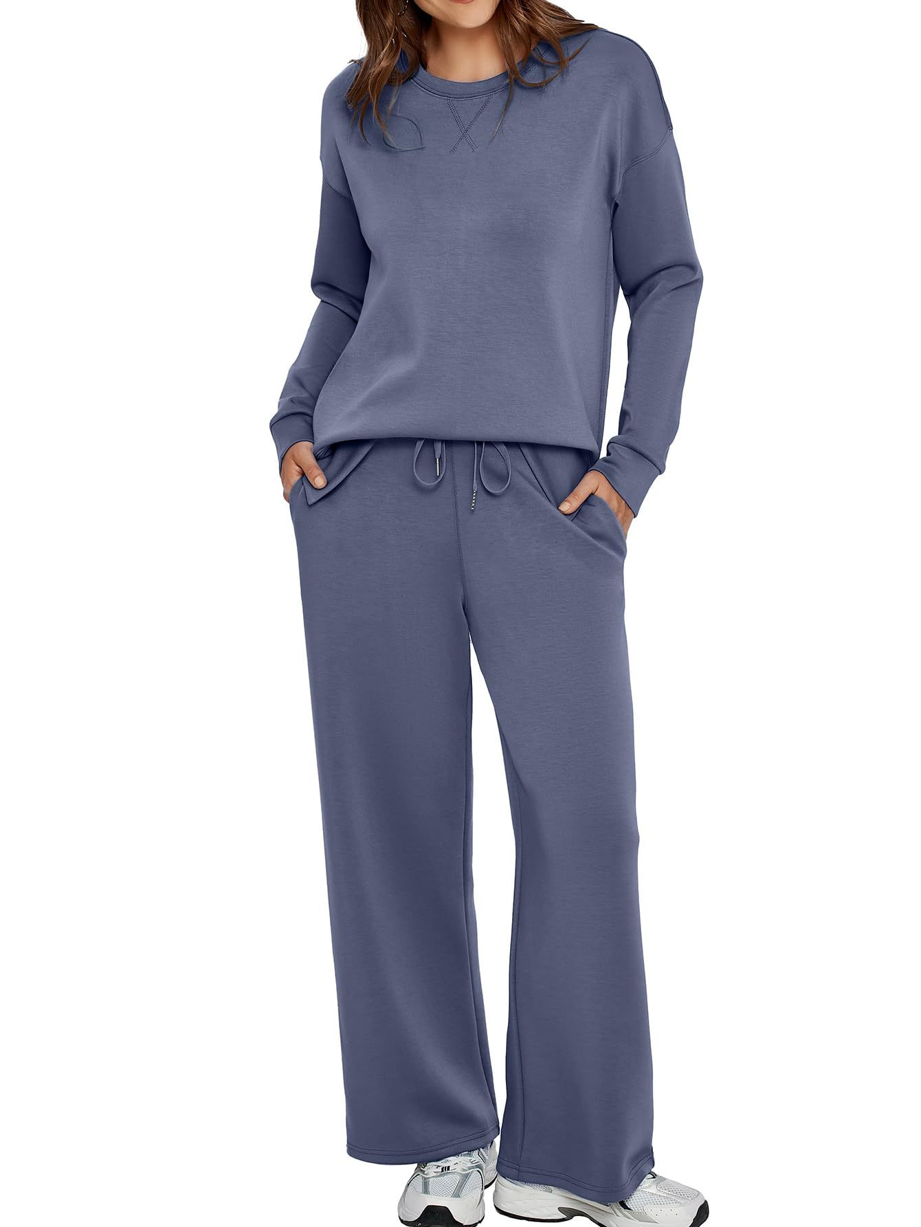 Women’s Casual Sweatsuits Tracksuit Sets with Pockets