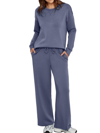 Women’s Casual Sweatsuits Tracksuit Sets with Pockets