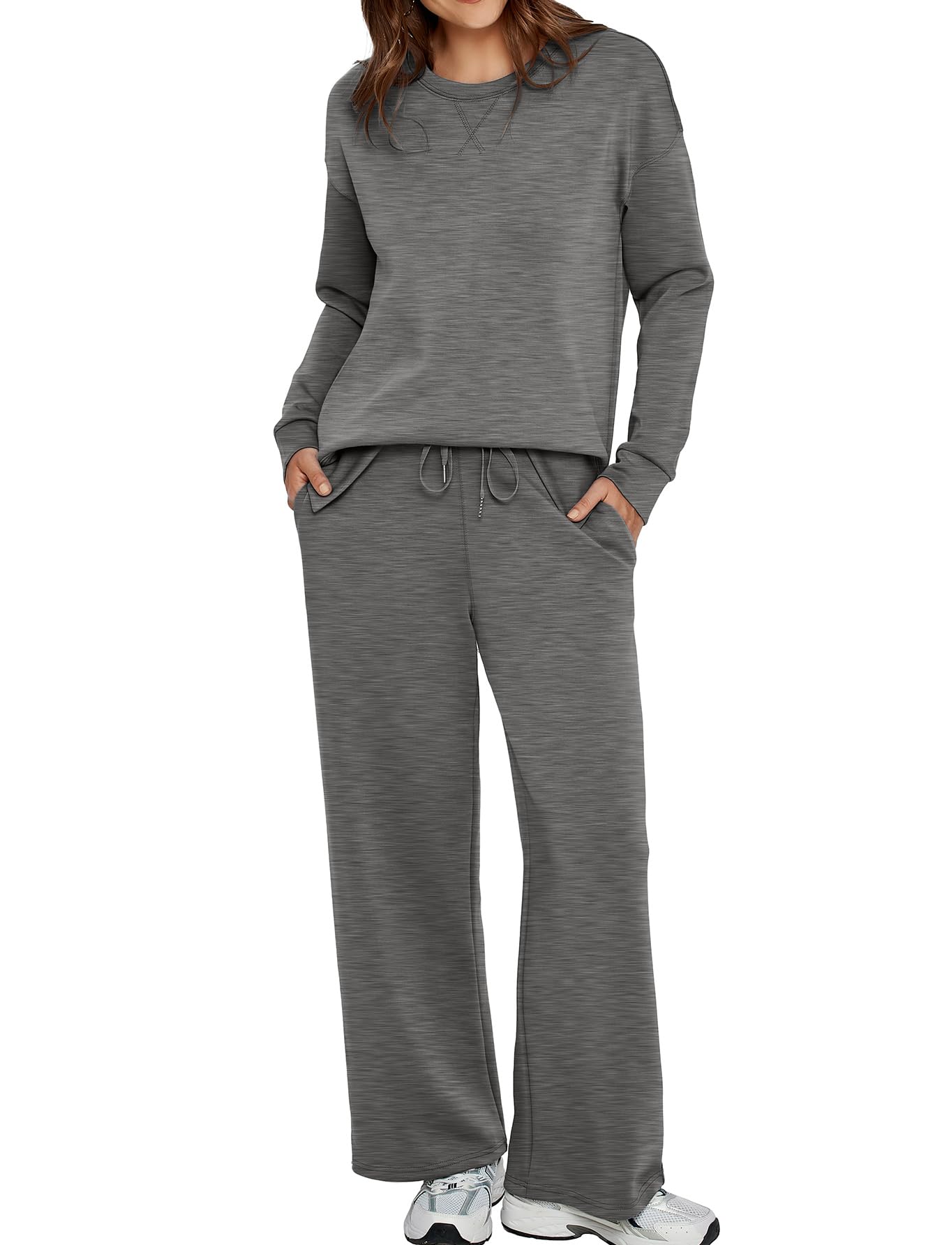 Women’s Casual Sweatsuits Tracksuit Sets with Pockets