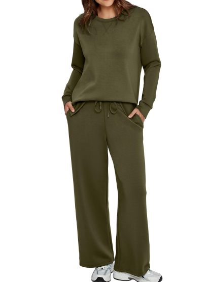 Women’s Casual Sweatsuits Tracksuit Sets with Pockets