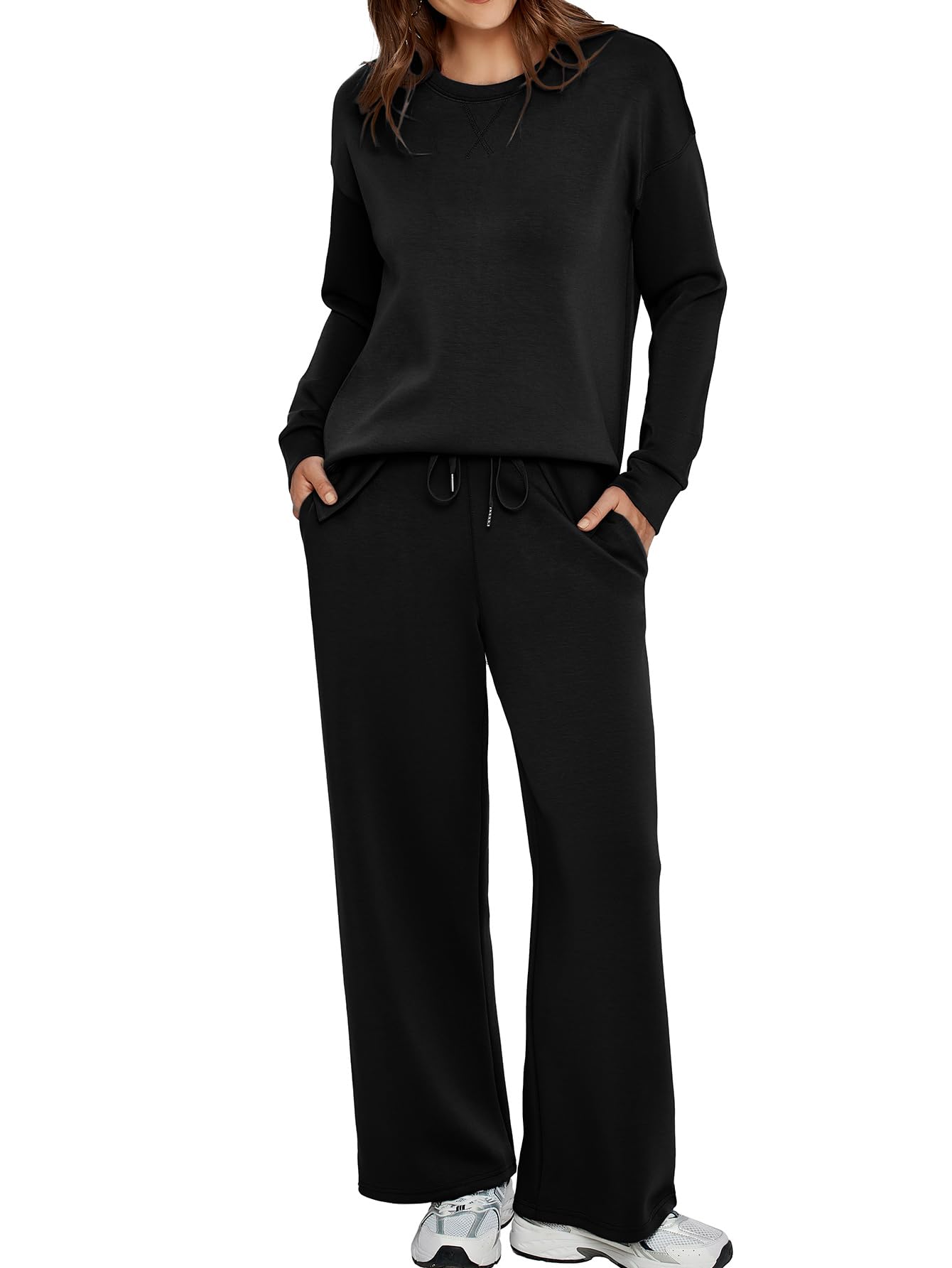 Women’s Casual Sweatsuits Tracksuit Sets with Pockets
