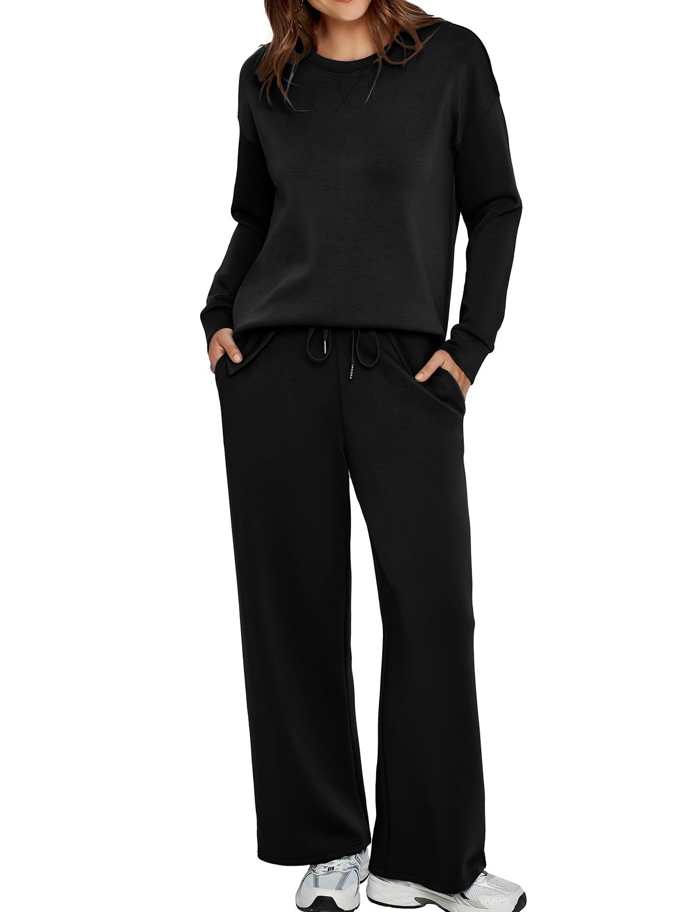 Women’s Casual Sweatsuits Tracksuit Sets with Pockets