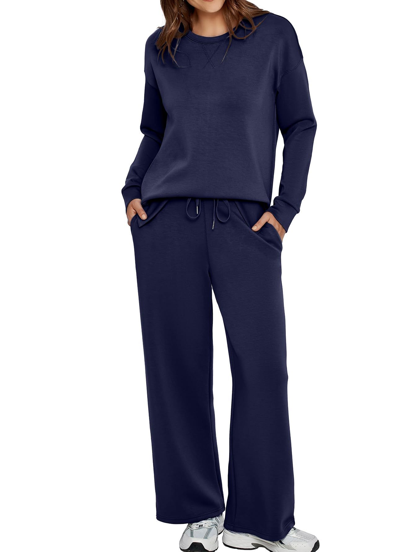 Women’s Casual Sweatsuits Tracksuit Sets with Pockets