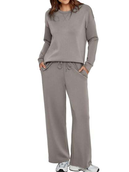 Women’s Casual Sweatsuits Tracksuit Sets with Pockets