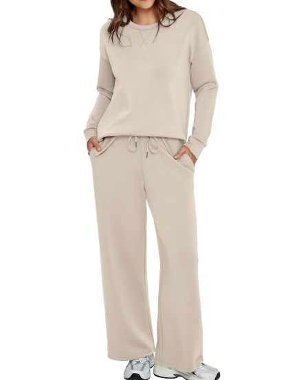 Women’s Casual Sweatsuits Tracksuit Sets with Pockets