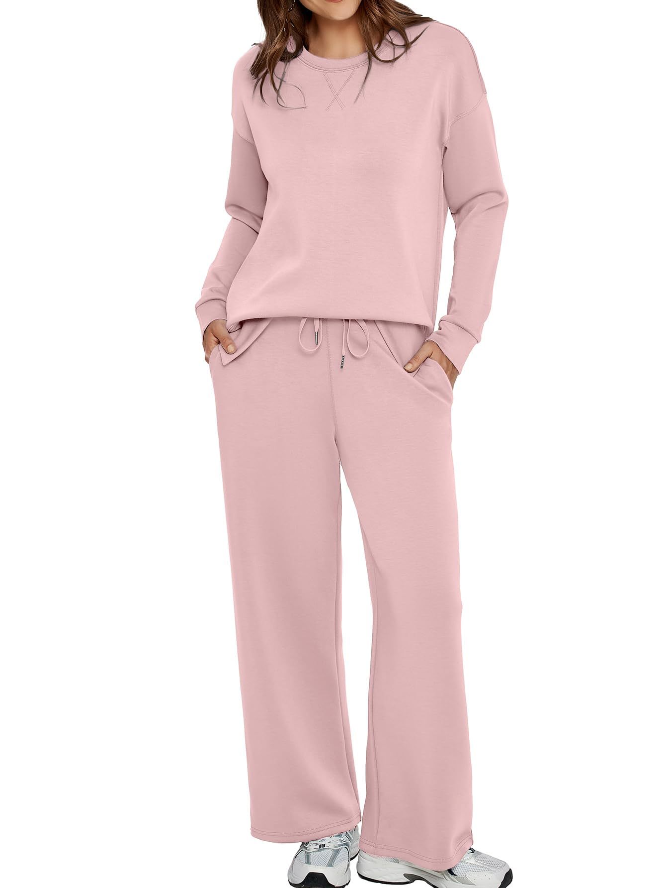 Women’s Casual Sweatsuits Tracksuit Sets with Pockets