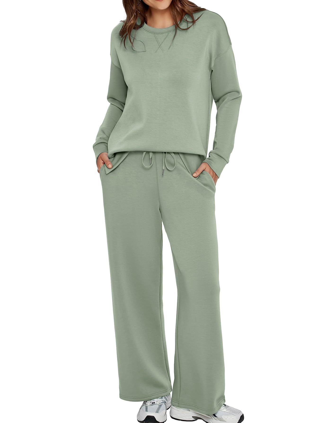 Women’s Casual Sweatsuits Tracksuit Sets with Pockets