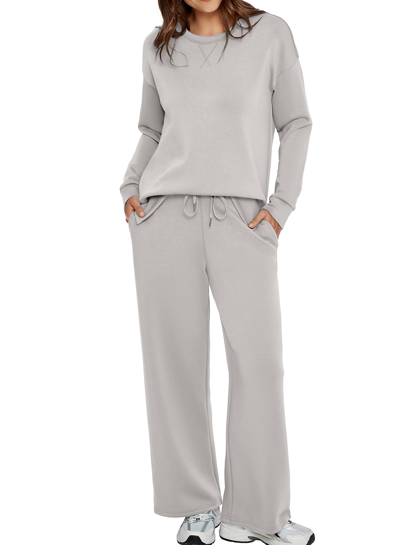 Women’s Casual Sweatsuits Tracksuit Sets with Pockets