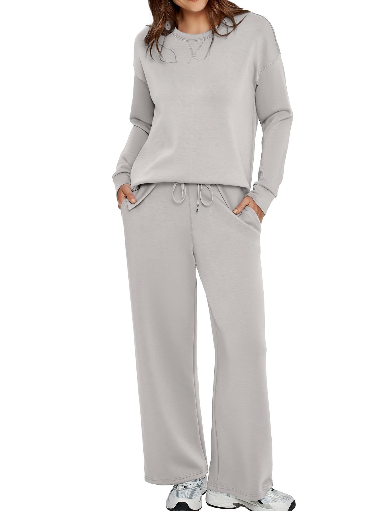 Women’s Casual Sweatsuits Tracksuit Sets with Pockets