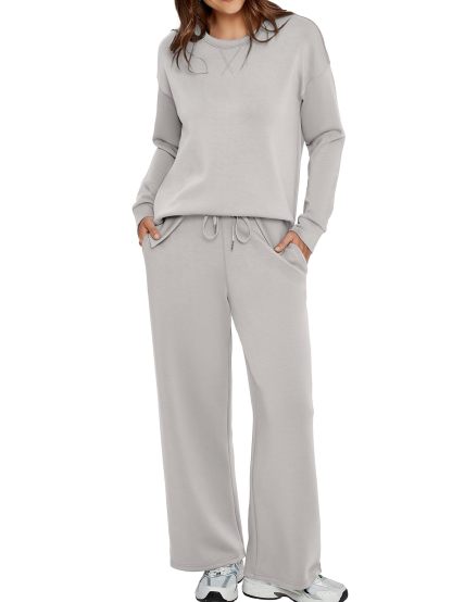 Women’s Casual Sweatsuits Tracksuit Sets with Pockets