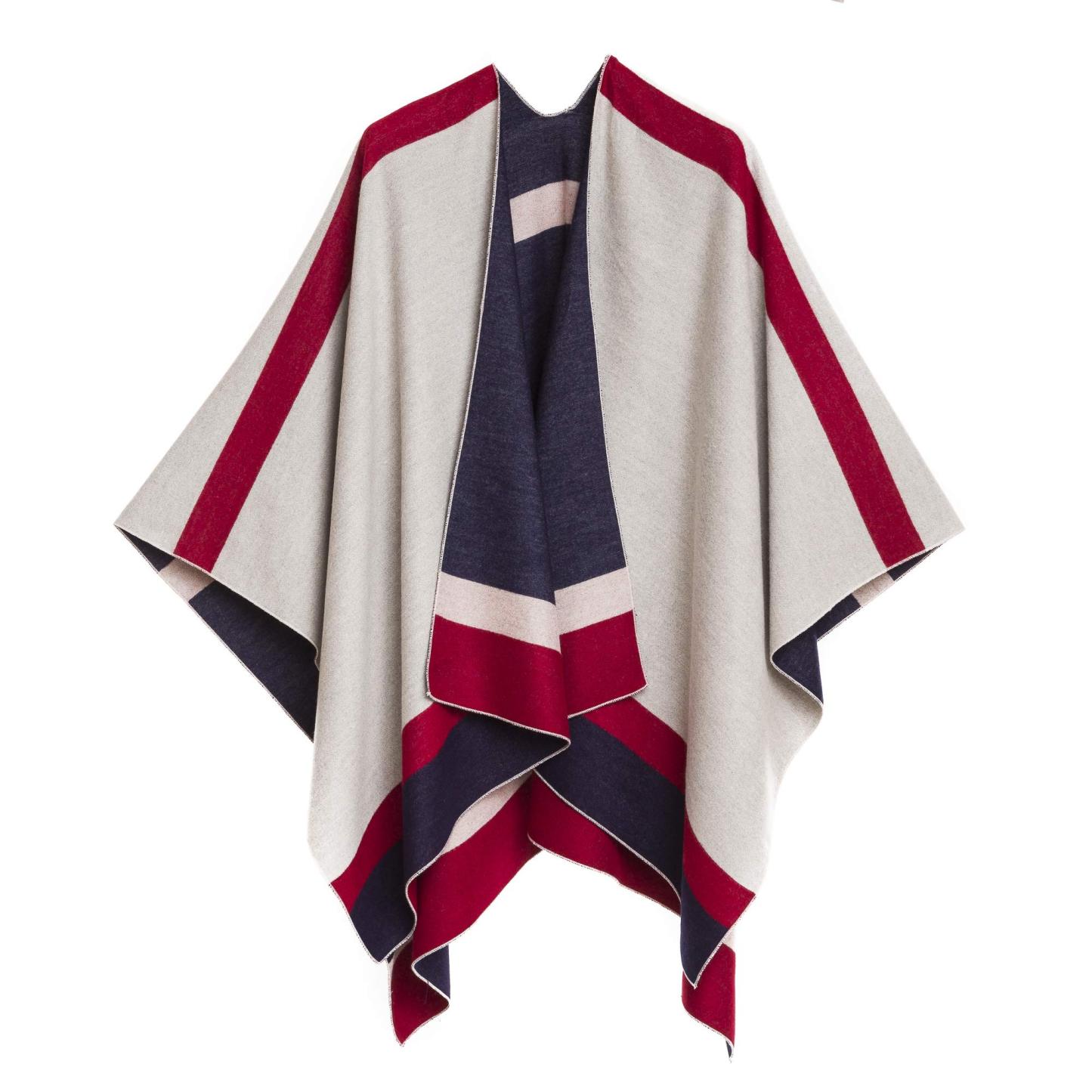 Women's Reversible Shawl Wrap Poncho (Buy 2 Free Shipping)
