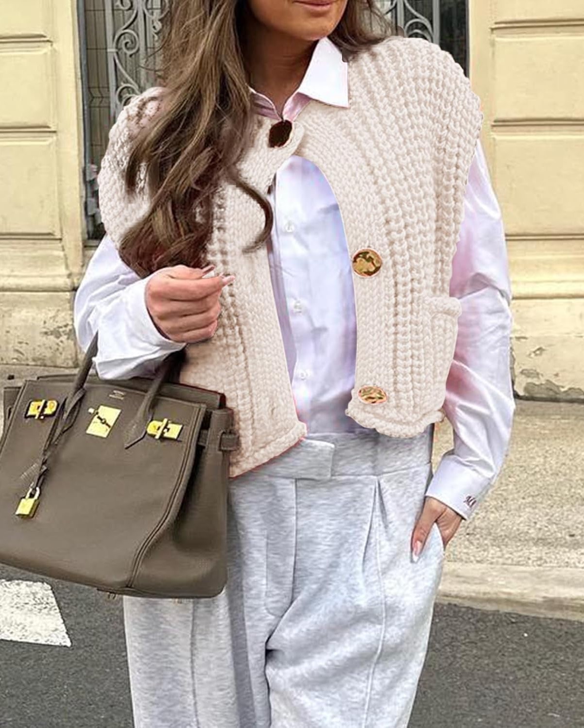 Women's Crochet Knit Sweater Vest (Buy 2 Free Shipping)