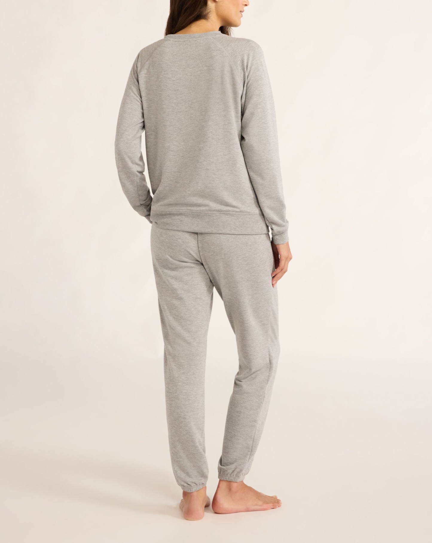 Women's French Terry Cloth Top and Jogger Pants Set