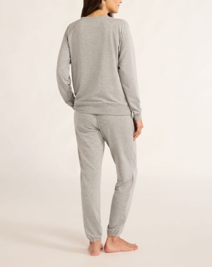 Women's French Terry Cloth Top and Jogger Pants Set