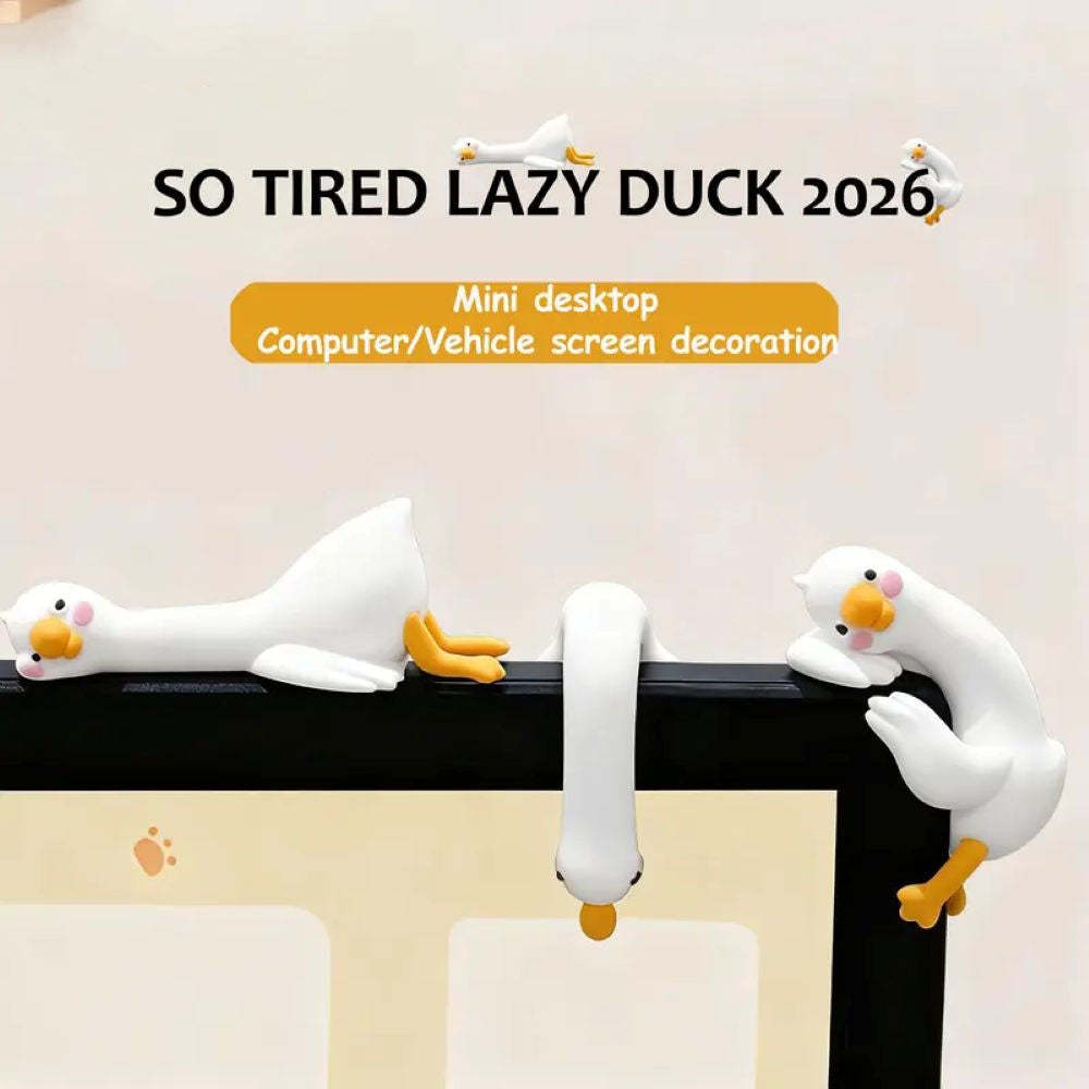Mini Duck Desk Ornaments - So Tired Lazy Duck