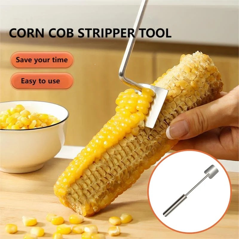 Long Handle Stainless Steel Corn Stripping Tool
