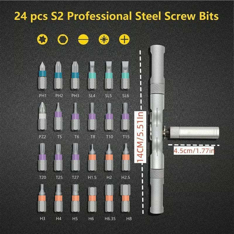 24 in 1 Magnetic Screwdriver Set