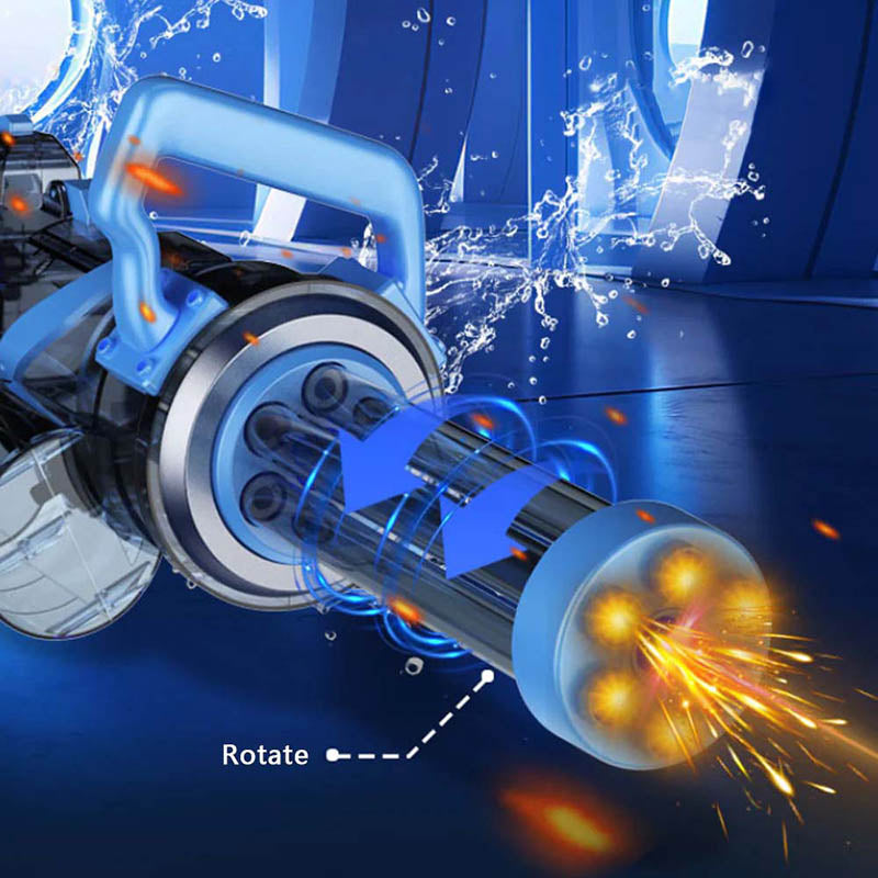 Ice Blast Rotating Laser Gatling Electric Water Gun