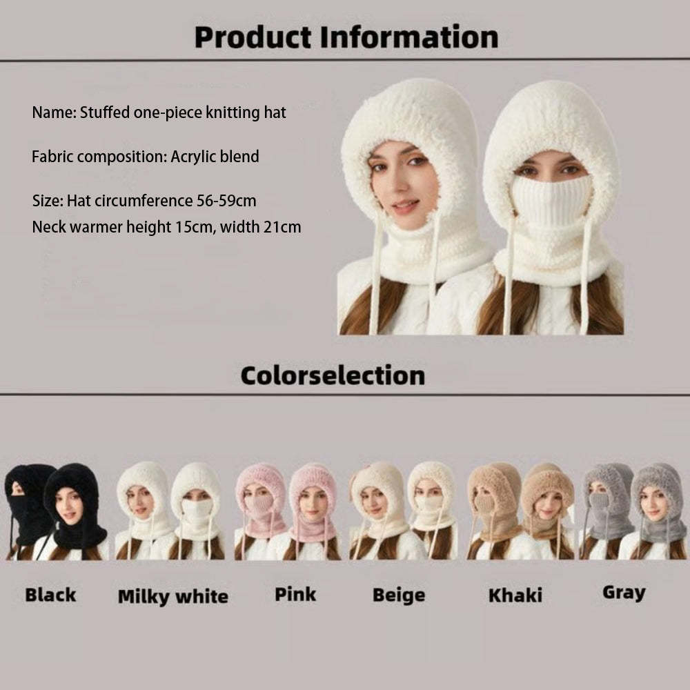 3 in 1 Beanie Hat For Women