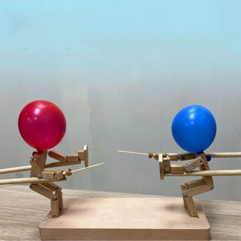 Wooden Fencing Puppets