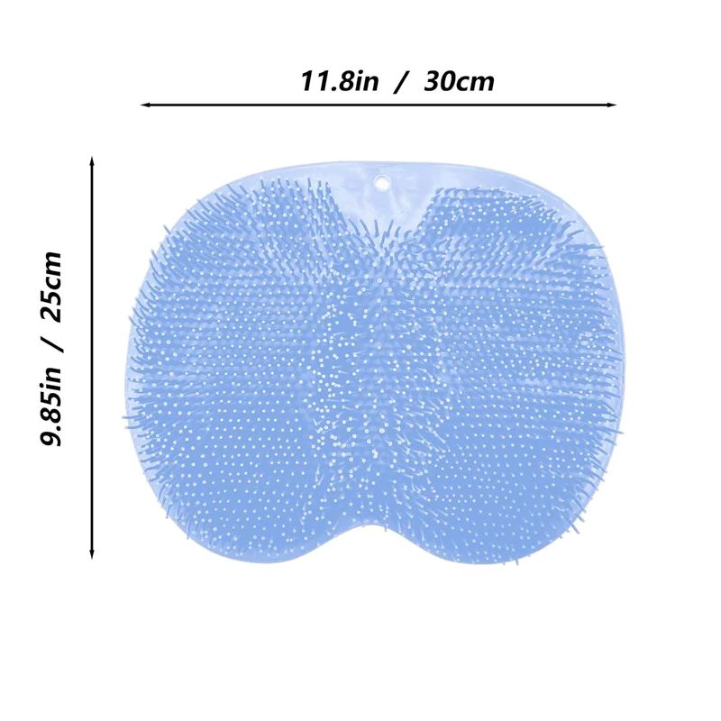 Hands-Free Silicone Foot Scrubber Mat