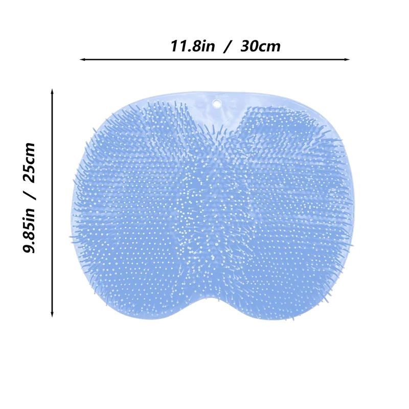 Hands-Free Silicone Foot Scrubber Mat
