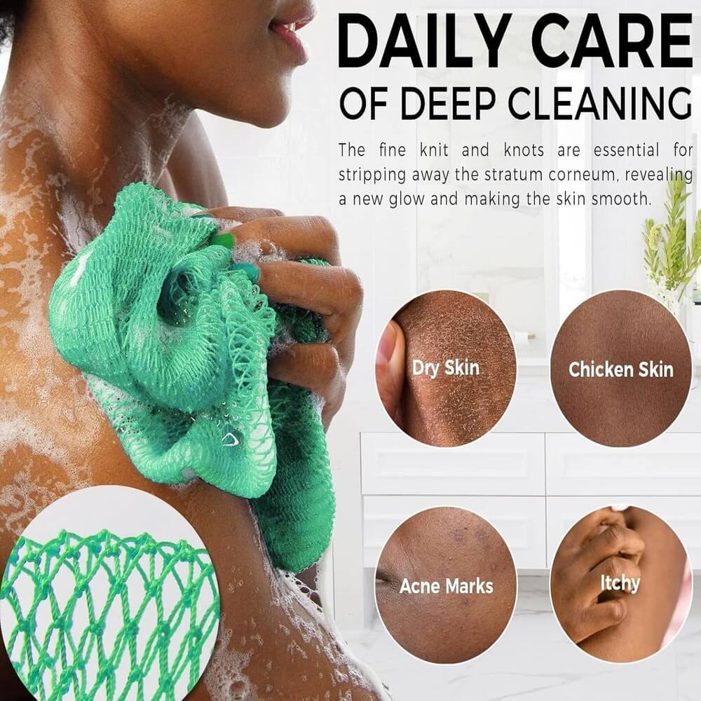 African Exfoliating Net Bath Sponge