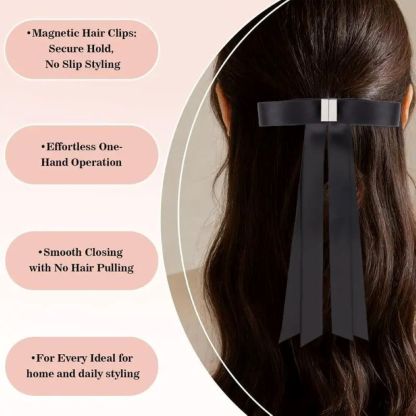 Magnetic Bow Clip - Magnetic Hair Clips for Women