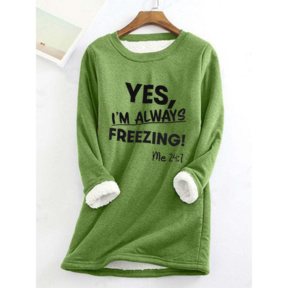 Women's Sweatshirt Pullover Fleece Teddy Fuzzy Letter Casual Long Sleeve Top