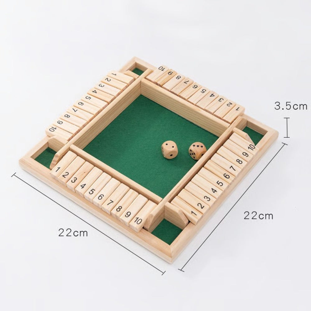 Shut the Box - Wooden Dice Board Game
