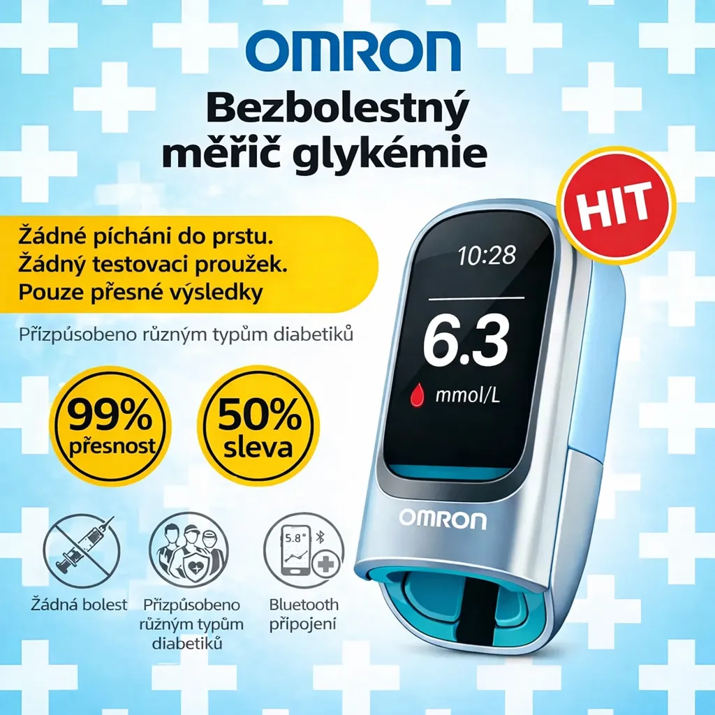 Omron™ - Neinvazivní inteligentní monitorování hladiny glukózy v krvi