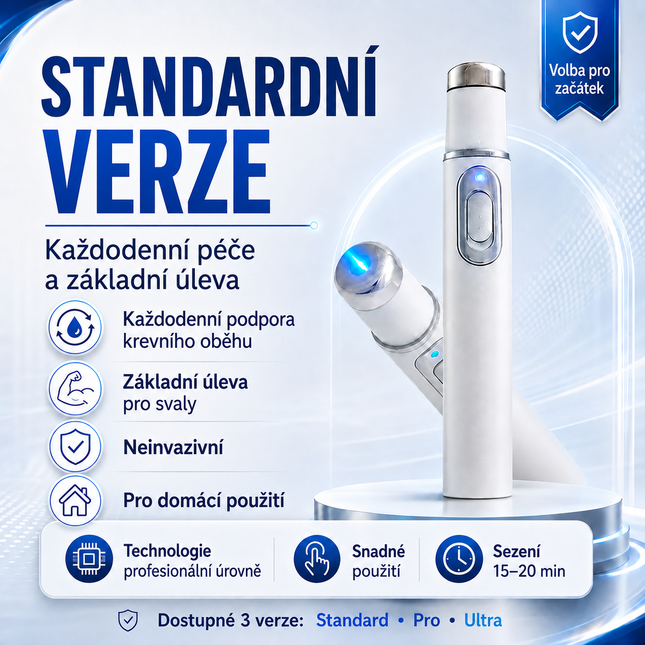 ⚡ Pokročilá rázová vlnová terapie podporuje mužské sexuální zdraví 💪 a pomáhá zmírnit bolesti svalů, kloubů a šlach 🦵
