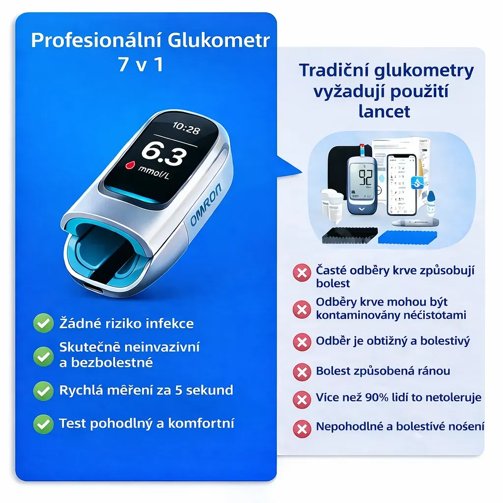Omron™ - Neinvazivní inteligentní monitorování hladiny glukózy v krvi