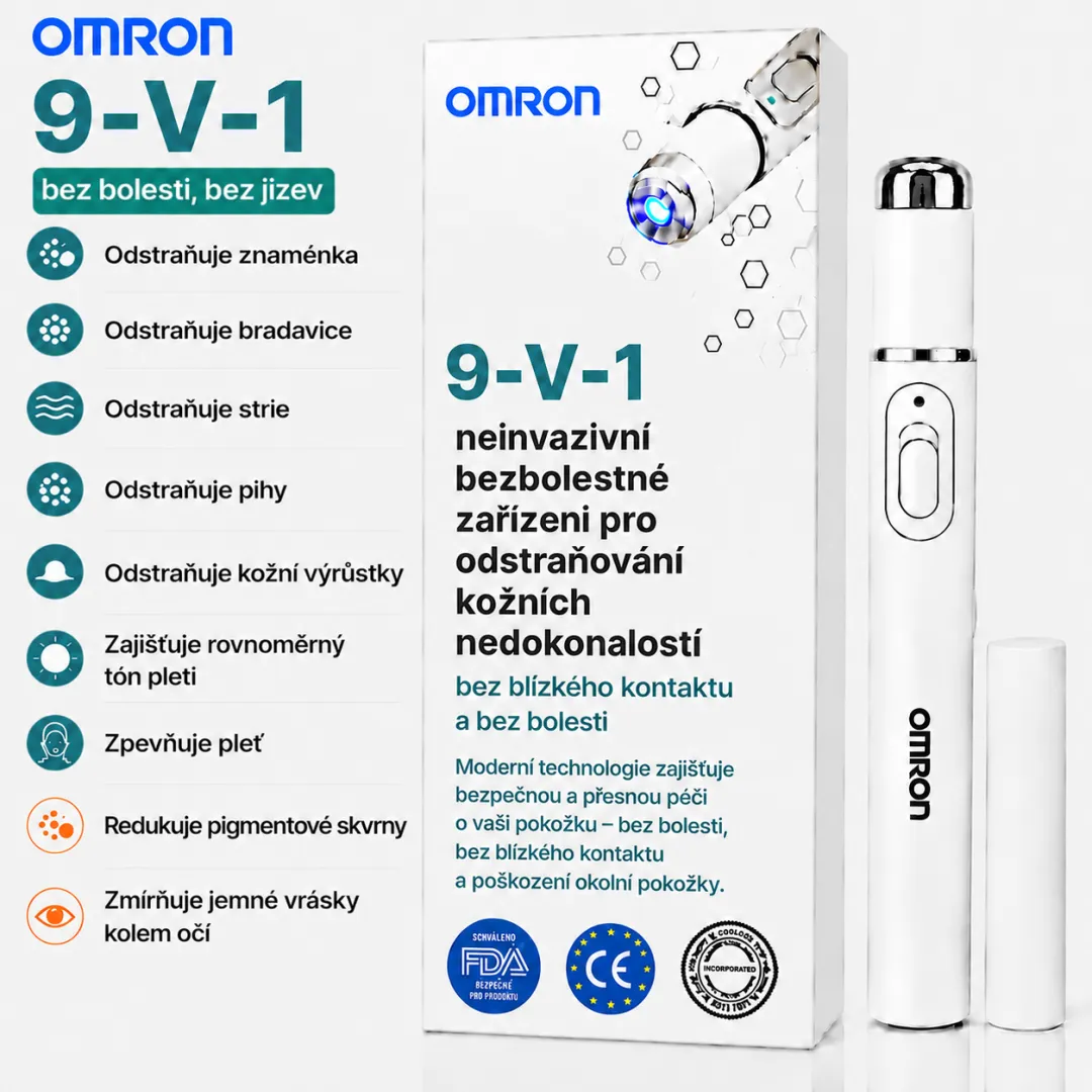 Multifunkční pero na odstraňování znamének po celém těle Omron™ – nejnovější model 2026, bezbolestné a neinvazivní řešení pro péči o pokožku. Umožňuje rychlé odstranění znamének z pohodlí vašeho domova, a to zcela bez jizev. Vyrobeno v USA.