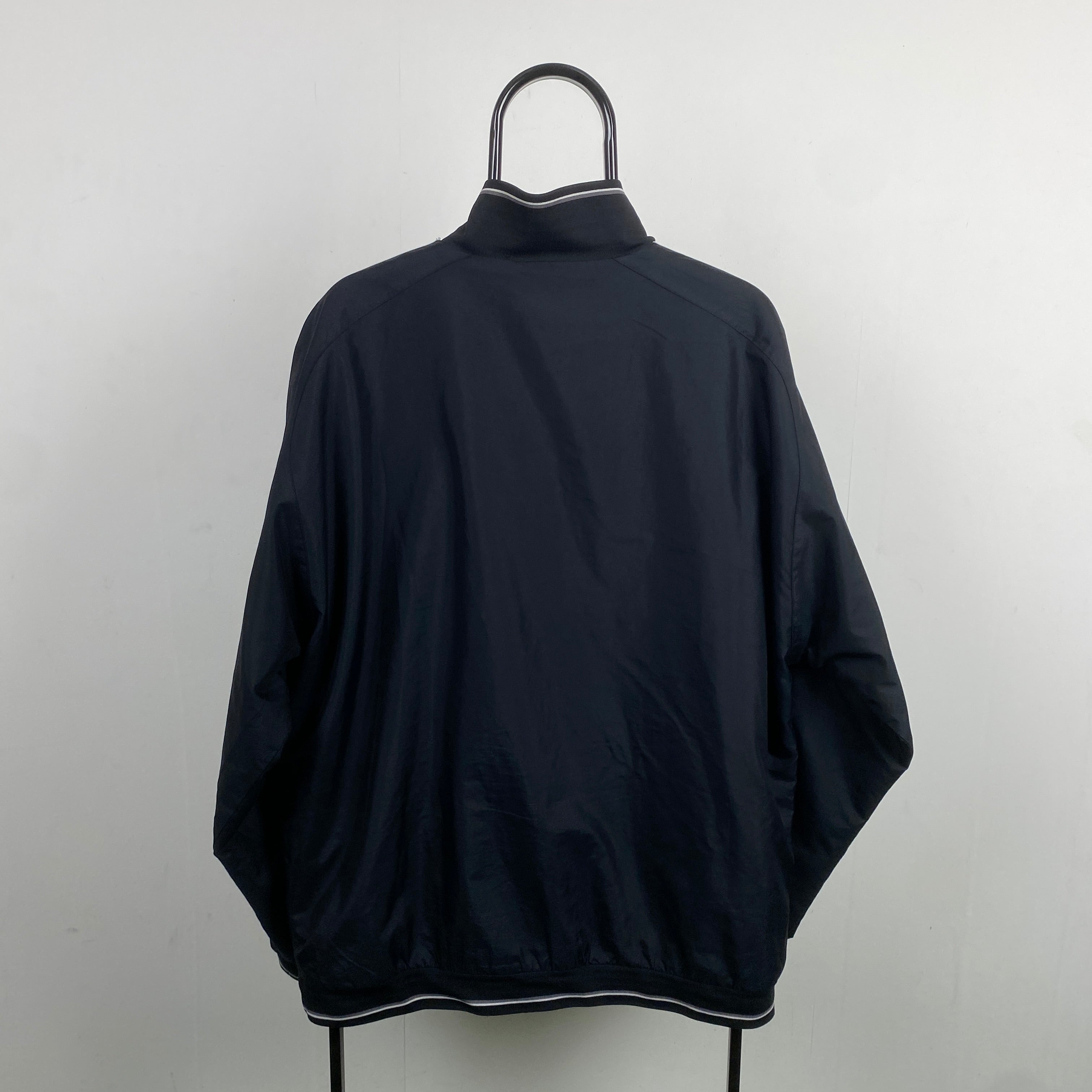 00s Reversible Fleece Coat Jacket Black