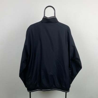 00s Reversible Fleece Coat Jacket Black