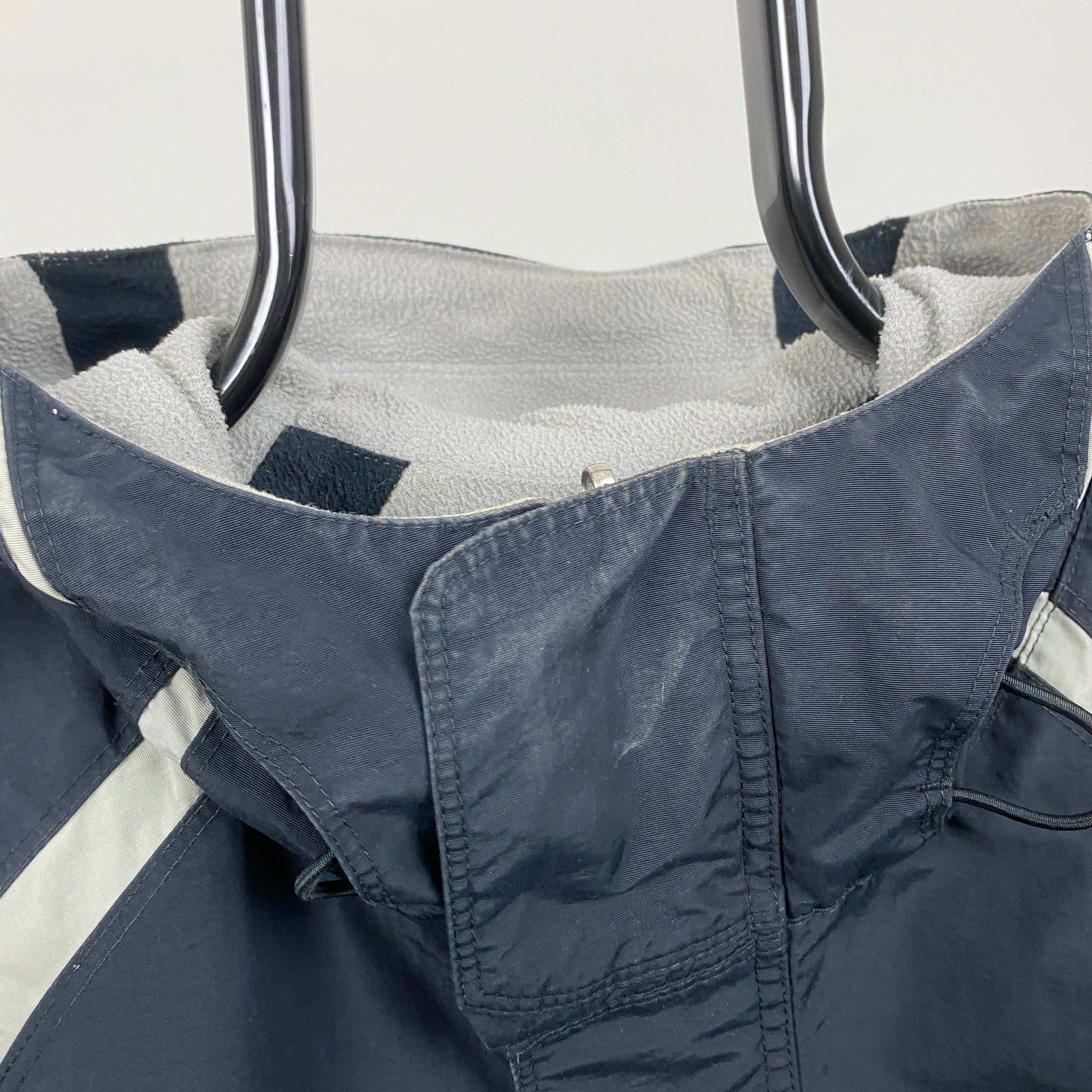 00s Reversible Fleece Coat Jacket Blue