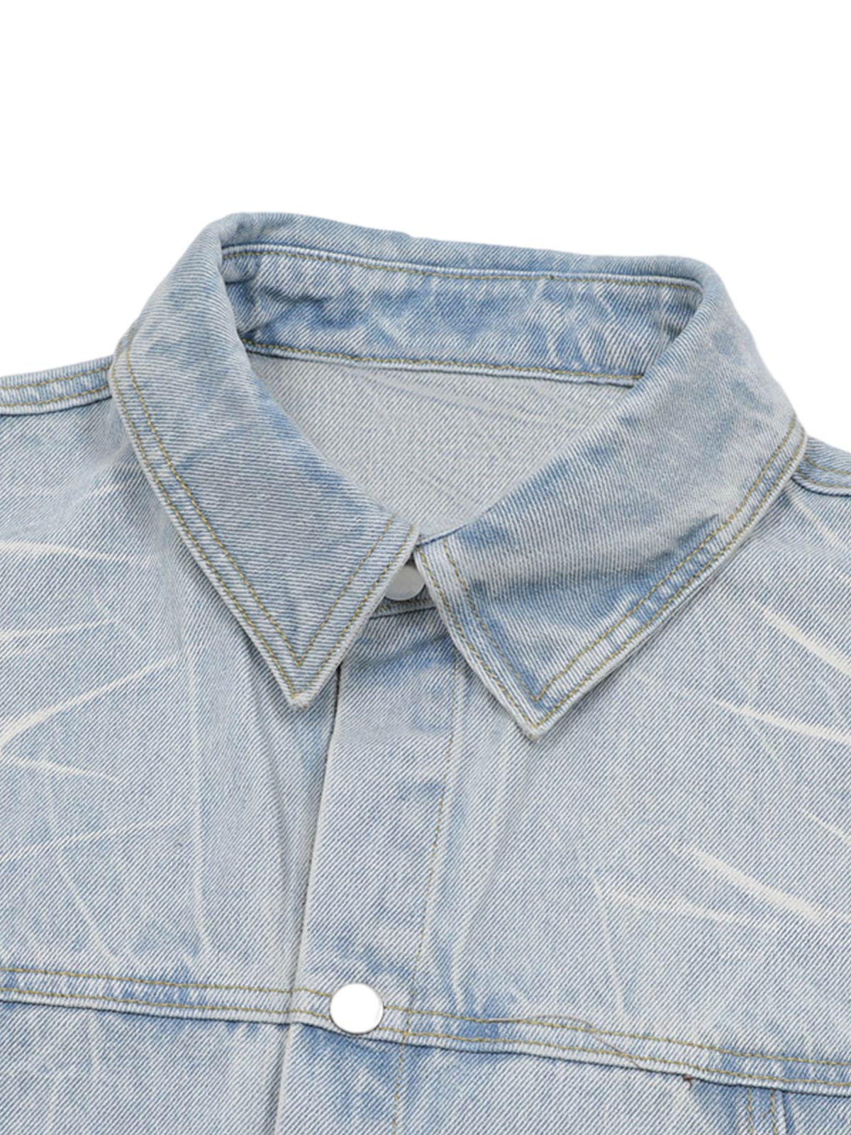 Short Sleeve Shirt & Shorts Denim Set